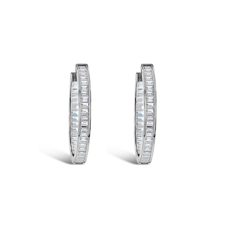 Boucles d'oreilles Adaline 30mm - Boucles d'oreilles en argent - Guiot de Bourg