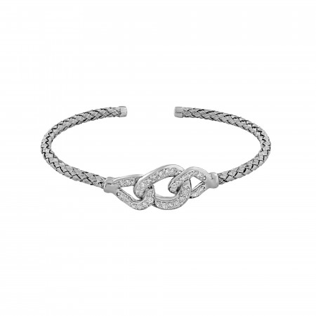 Chain mesh bangle bracelet