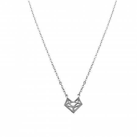 Geometric shape pattern necklace