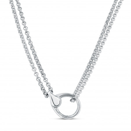 Small carabiner fastener necklace