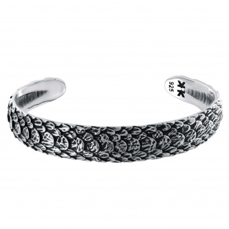Sterling silver "Snake" bangle bracelet