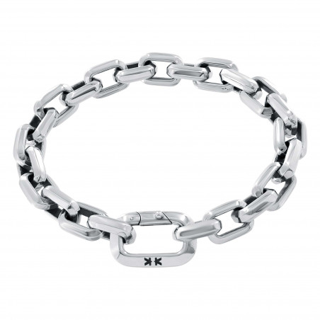 Sterling silver oval link bracelet small size