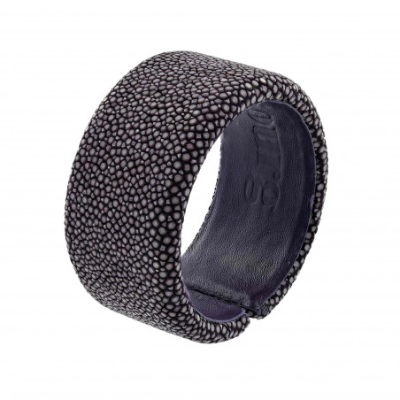 BRACELET GALUCHAT VIOLET 30MM