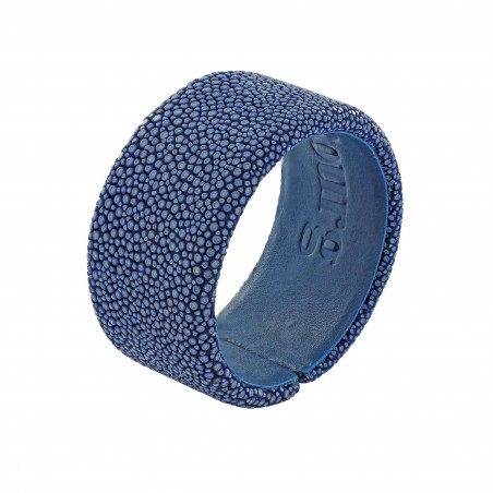 Bracelet galuchat bleu 30