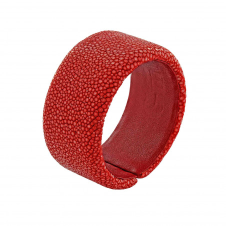 Bracelet galuchat rouge