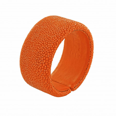 Bracelet galuchat orange 30