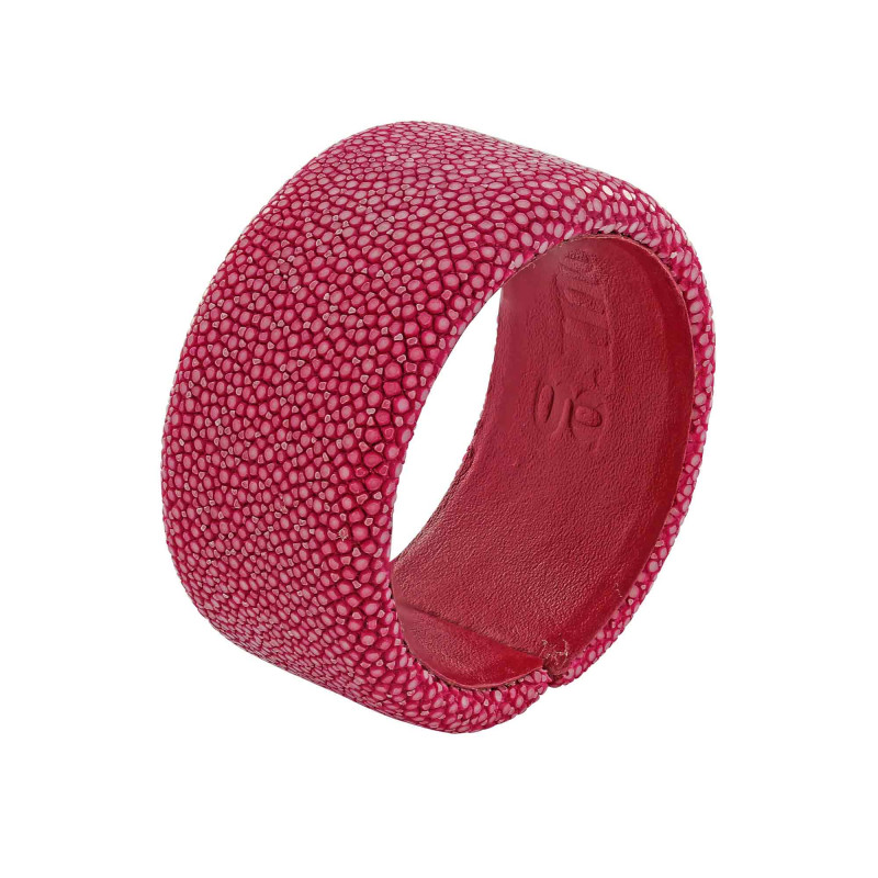 Fuchsia shagreen bracelet - Shagreen - Guiot de Bourg