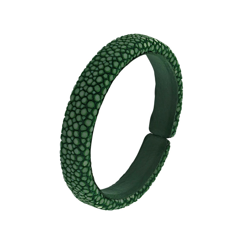 Green shagreen bracelet - Shagreen - Guiot de Bourg