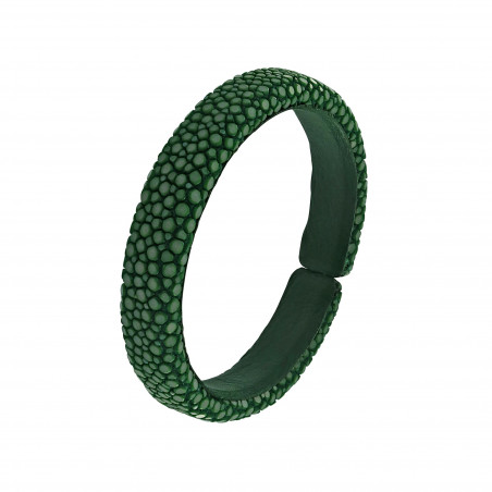 Green shagreen bracelet
