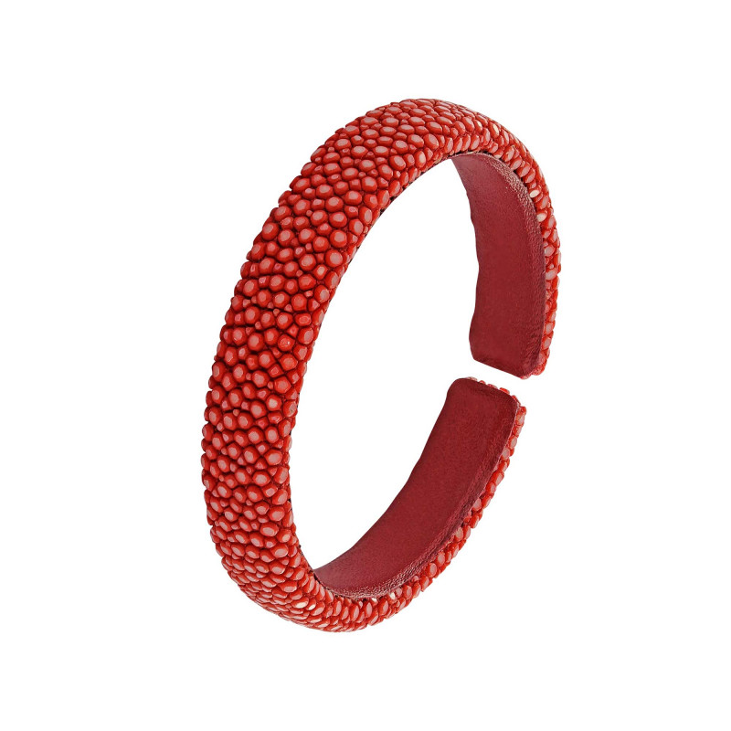 Bracelet galuchat rouge 10 - Galuchat - Guiot de Bourg