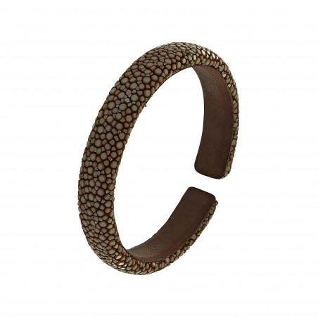 Bracelet galuchat marron 10