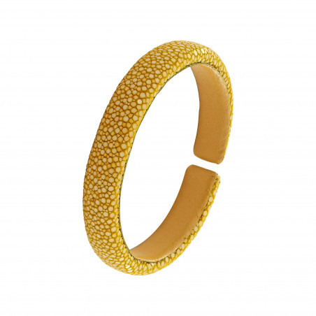 Yellow shagreen bracelet