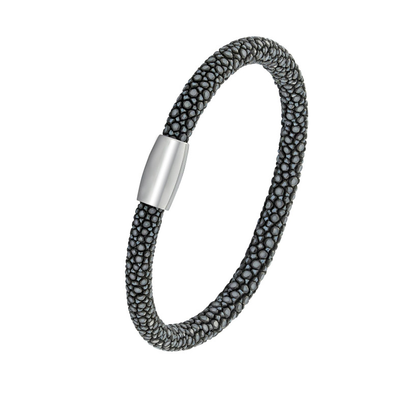 Black shagreen bracelet - Shagreen - Guiot de Bourg