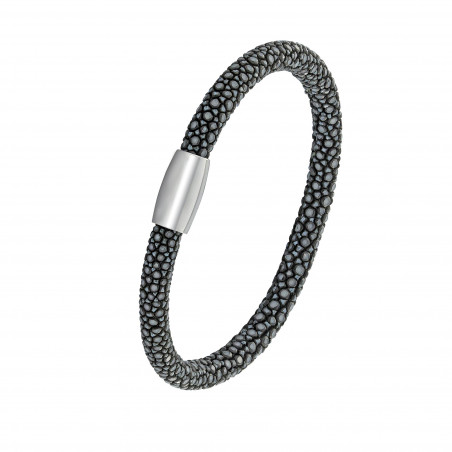 Black shagreen bracelet