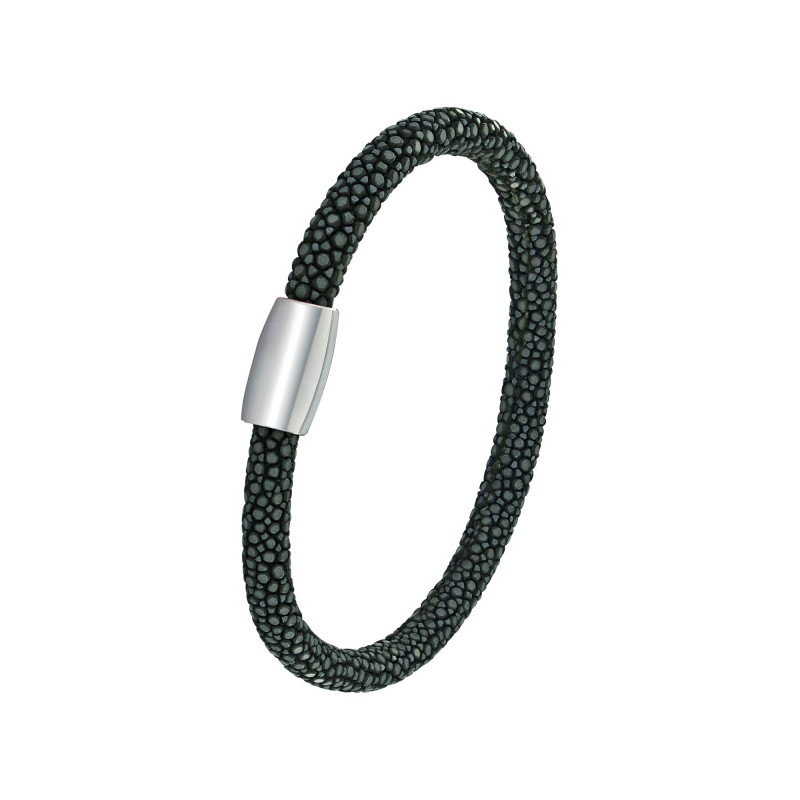 Gray shagreen bracelet - Shagreen - Guiot de Bourg