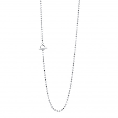 Ball chain long necklace