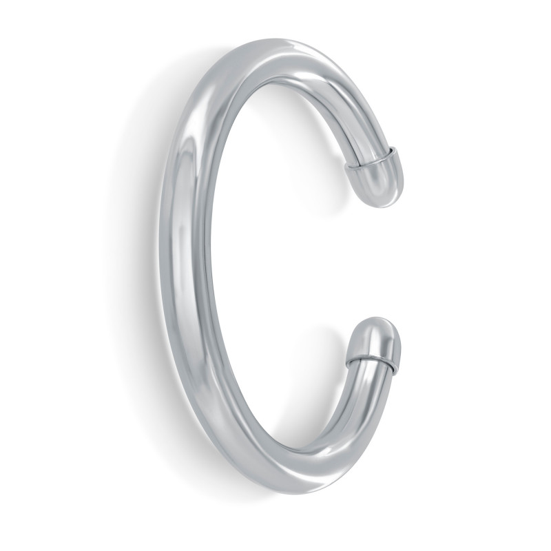 Bracelet Rigide Rétro Couleur Argent Avec Incrustations De Nacre - Occasion Très Bon état