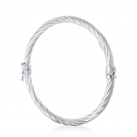 Bracelet rigide torsadé