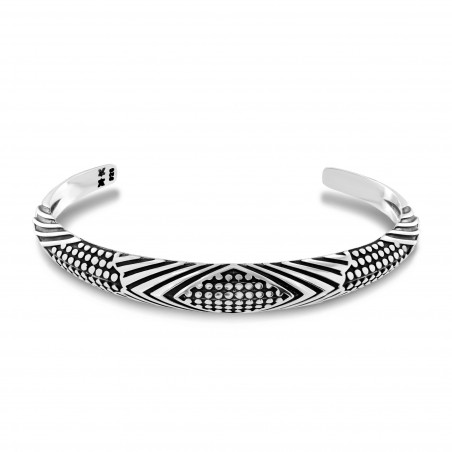 Bracelet jonc homme "Lines"