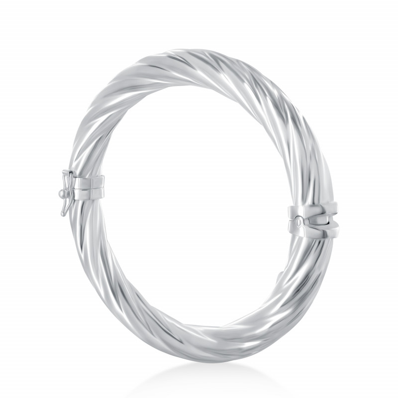 Bracelet Lexiane 8 millimètres - Bracelets rigides en argent - Guiot de Bourg