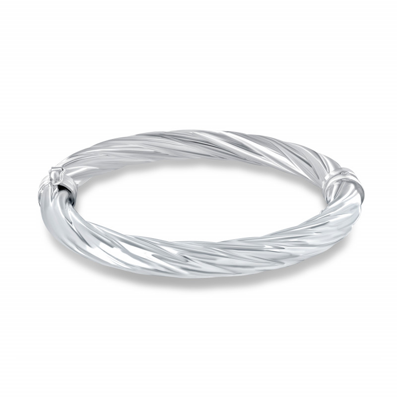 Bracelet Lexiane 8 millimètres - Bracelets rigides en argent - Guiot de Bourg