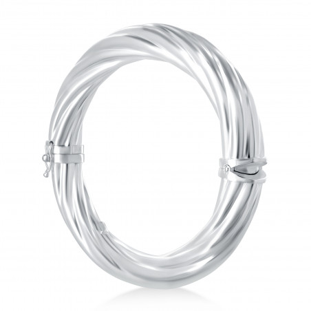 Bracelet rigide torsadé 10 millimètres
