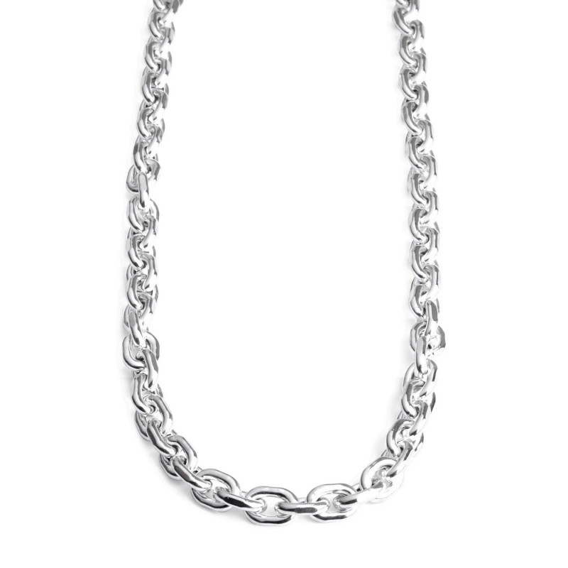 COLLIER MAILLE RECTANGLE PM 42CM