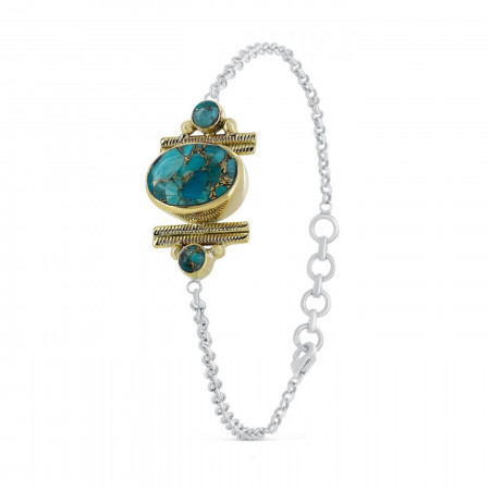 Bracelet Léna turquoise cuivre