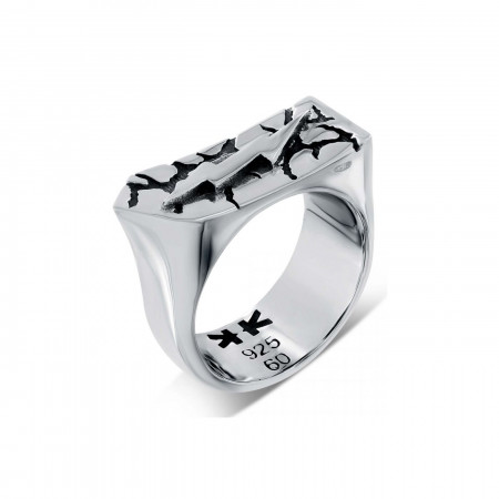 Sterling silver zeus thunder ring
