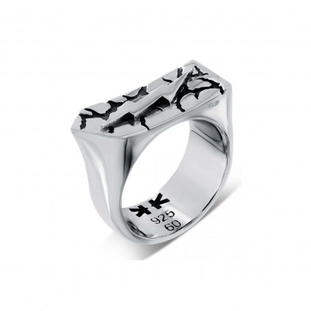 Sterling silver zeus thunder ring