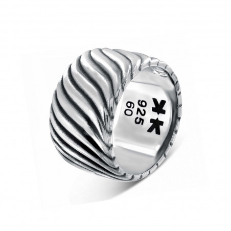 Sterling silver waves ring 