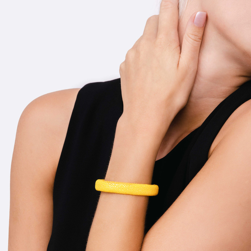 Bracelet galuchat jaune 10 - Galuchat - Guiot de Bourg