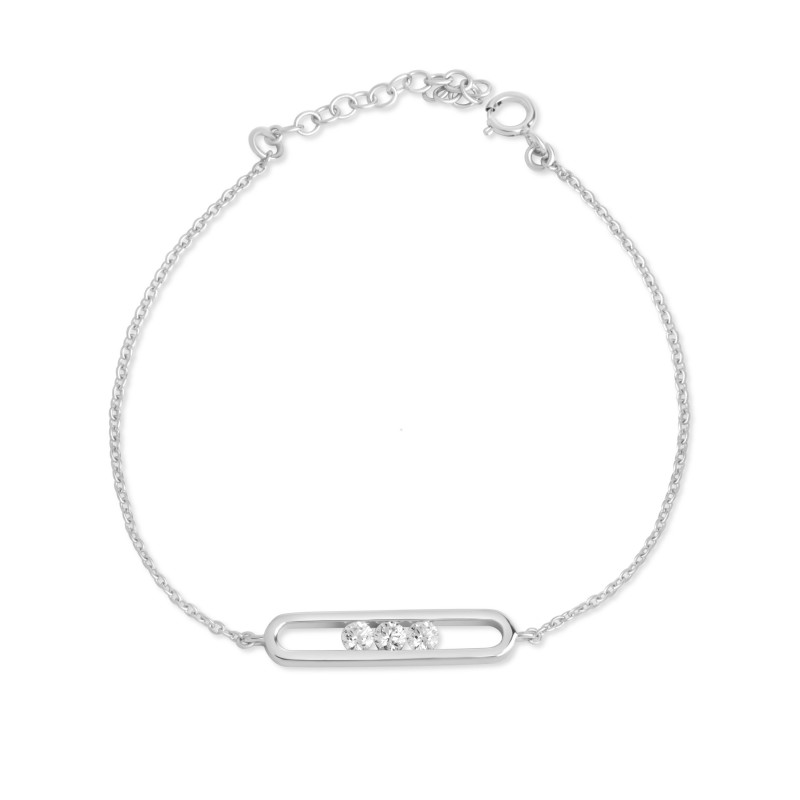 Rectangle mesh bracelet - Bracelets silver - Guiot de Bourg