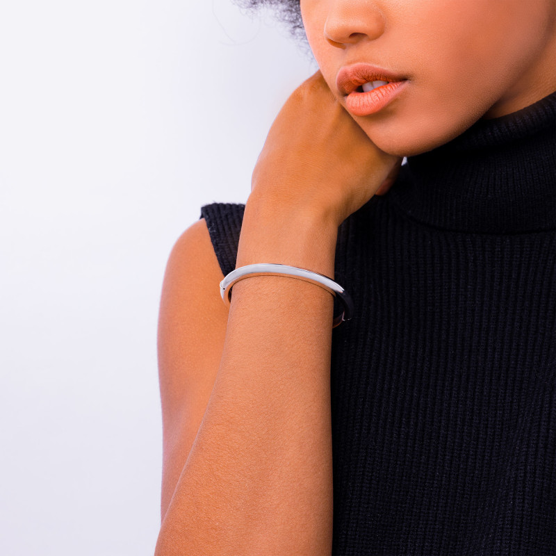 Bracelet Gaïa 6 millimètres - Bracelets rigides en argent - Guiot de Bourg