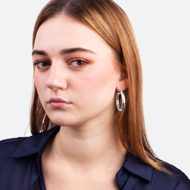 Boucles d'oreilles Tiphaine 32mm - BOUCLE D'OREILLE - Guiot de Bourg