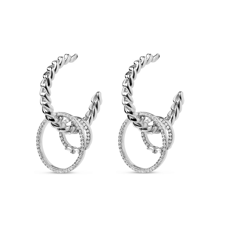 Boucles d'oreilles Melya - Boucles d'oreilles en argent - Guiot de Bourg
