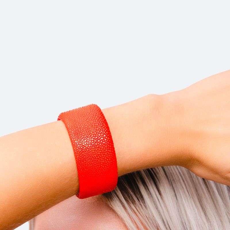 Bracelet galuchat orange 30 - Galuchat - Guiot de Bourg