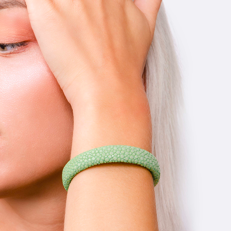 Bracelet galuchat vert 10 - Galuchat - Guiot de Bourg