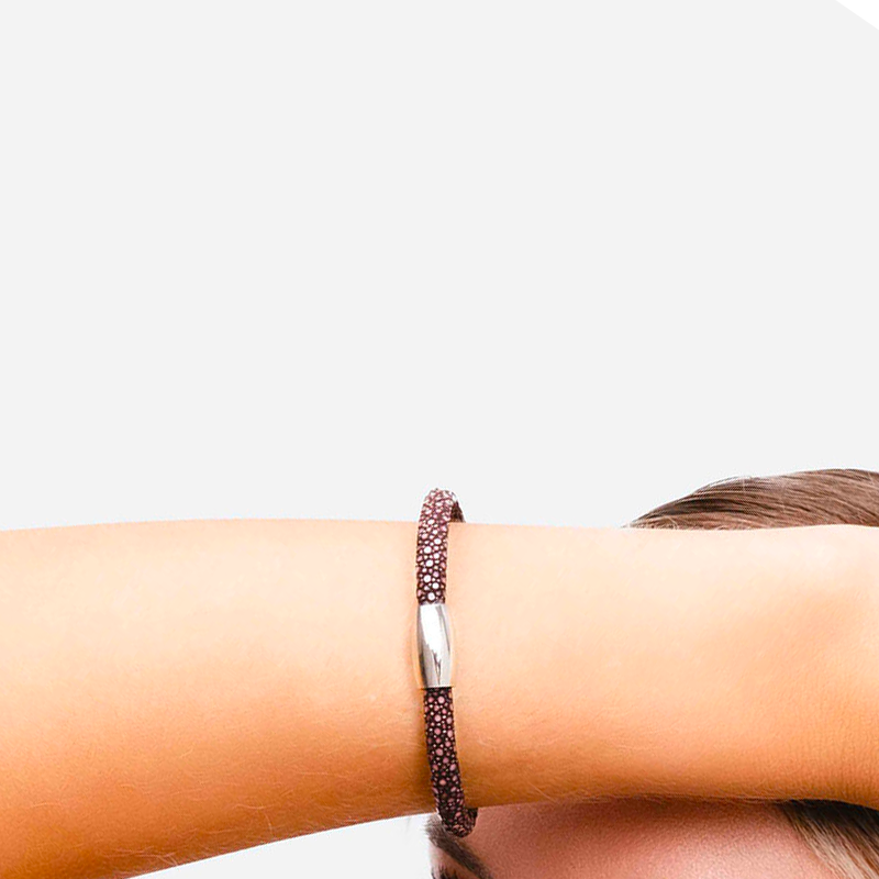 Bracelet galuchat marron - Galuchat - Guiot de Bourg