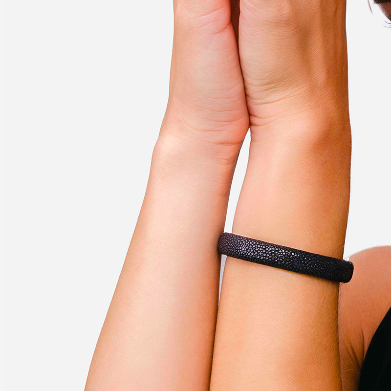 Bracelet galuchat noir 10 - Galuchat - Guiot de Bourg
